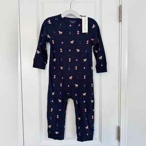 Janie and Jack Baby Puppy At Sea 1Piece Merchant Marine Puppy Print NWT 18-24 Mo
